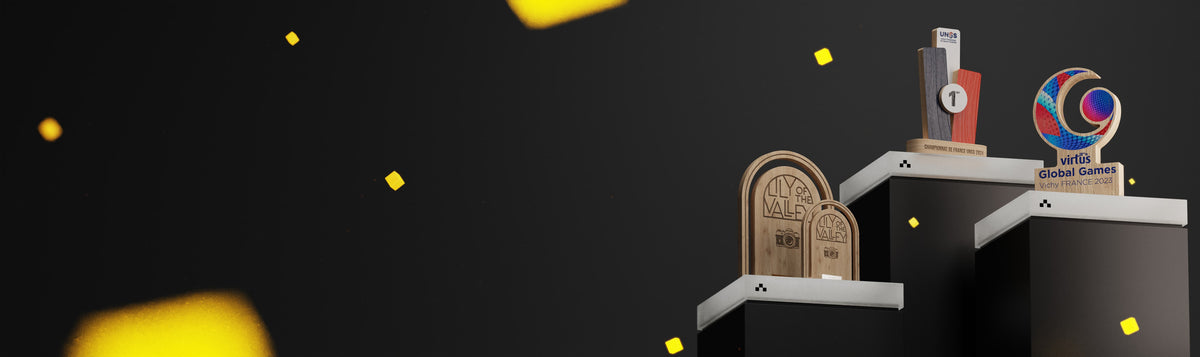 trophée en bois
