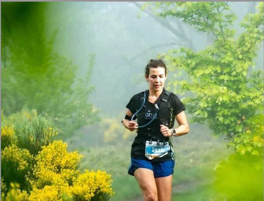 Photo d'une participante du Pilat Trail.