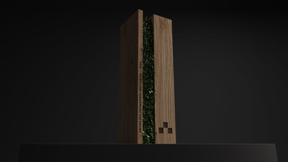 Trophée végétal en bois et mousse naturelle by OOOVATION