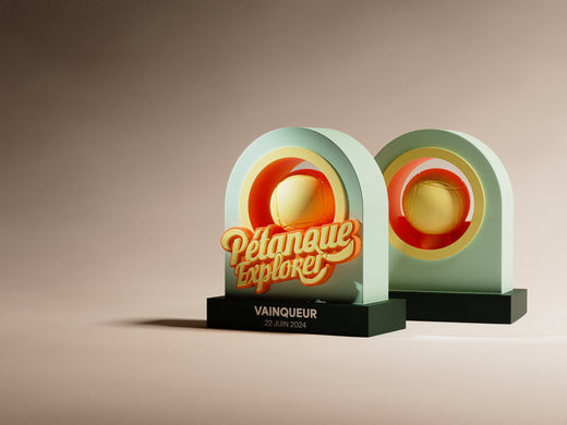 Illustration 3D du trophée du pétanque explorer.