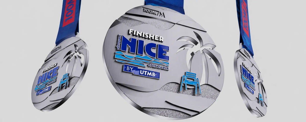 Médaille officielle Nice Côte d’Azur by UTMB : création OOOVATION