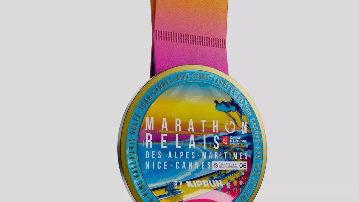 Médaille du relais du Marathon des Alpes-Maritimes Nice-Cannes