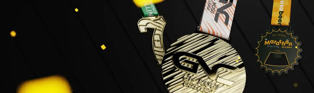 bannière médaille en métal