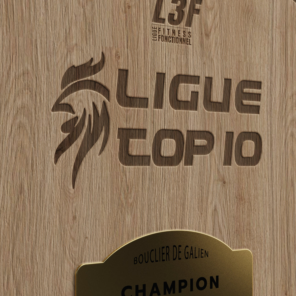 bouclier trophée ligue top 10