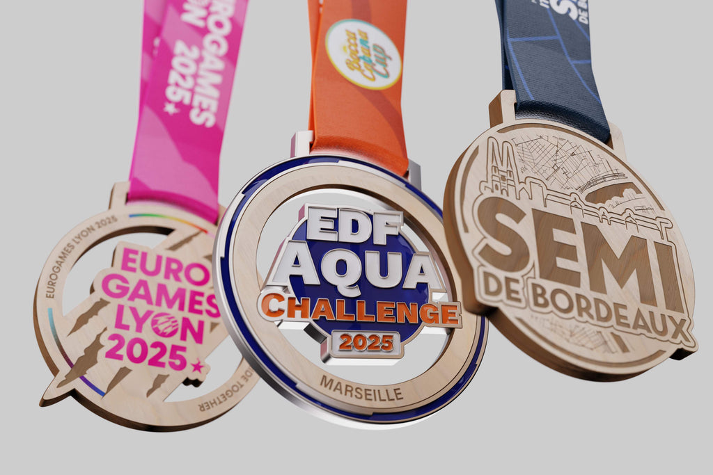 médaille en bois personnalisable