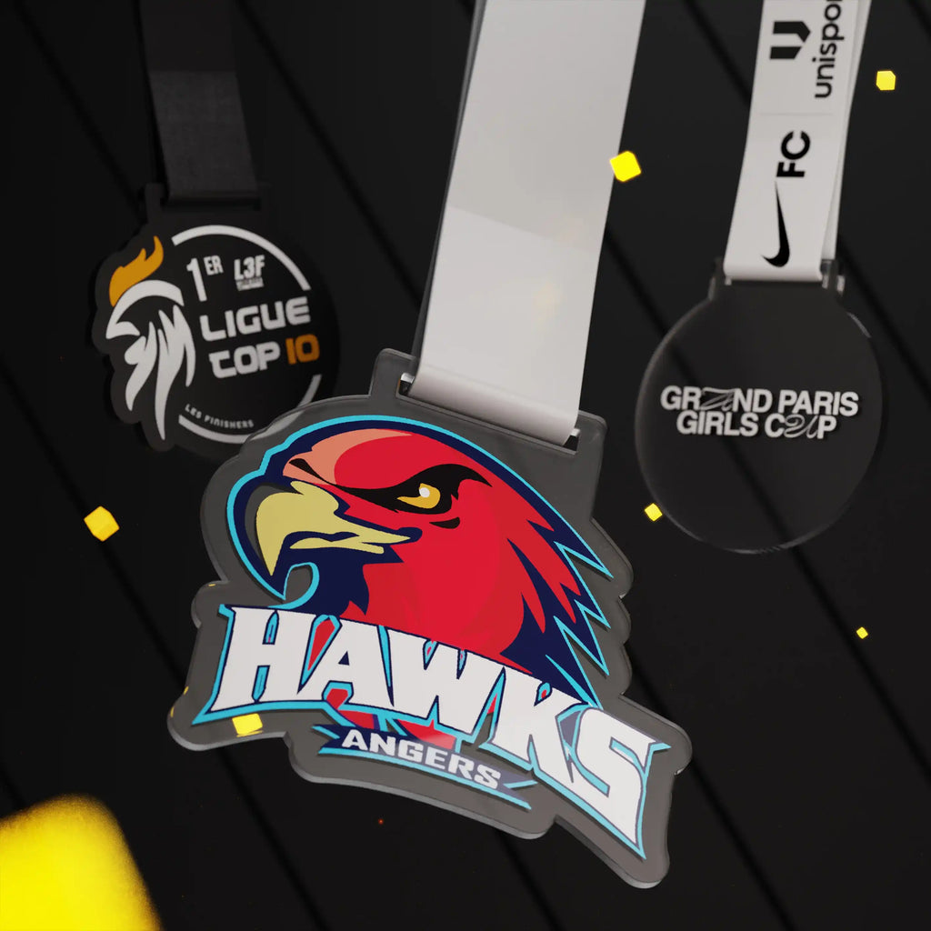 médaille en plastique personnalisé