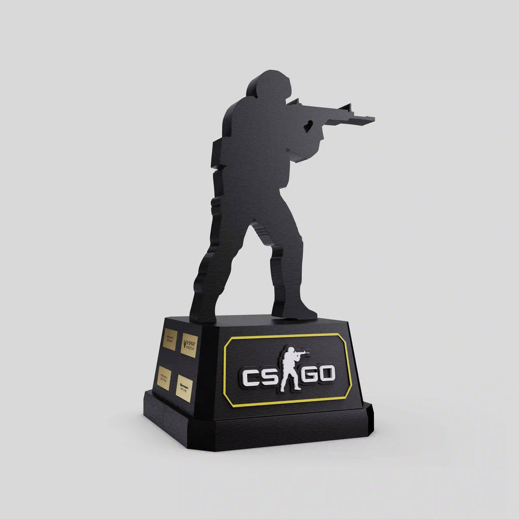 trophée noir en impression 3D pour call of duty