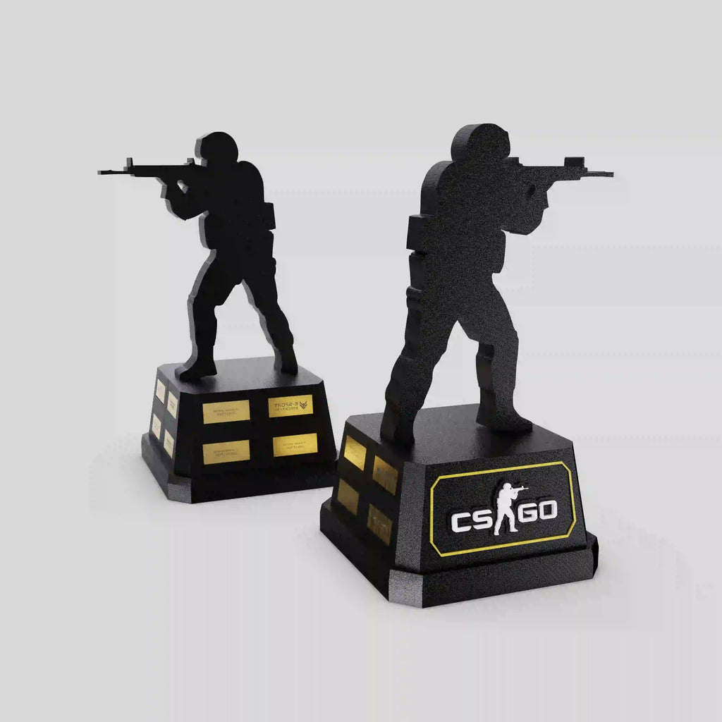 trophée noir en impression 3D pour call of duty