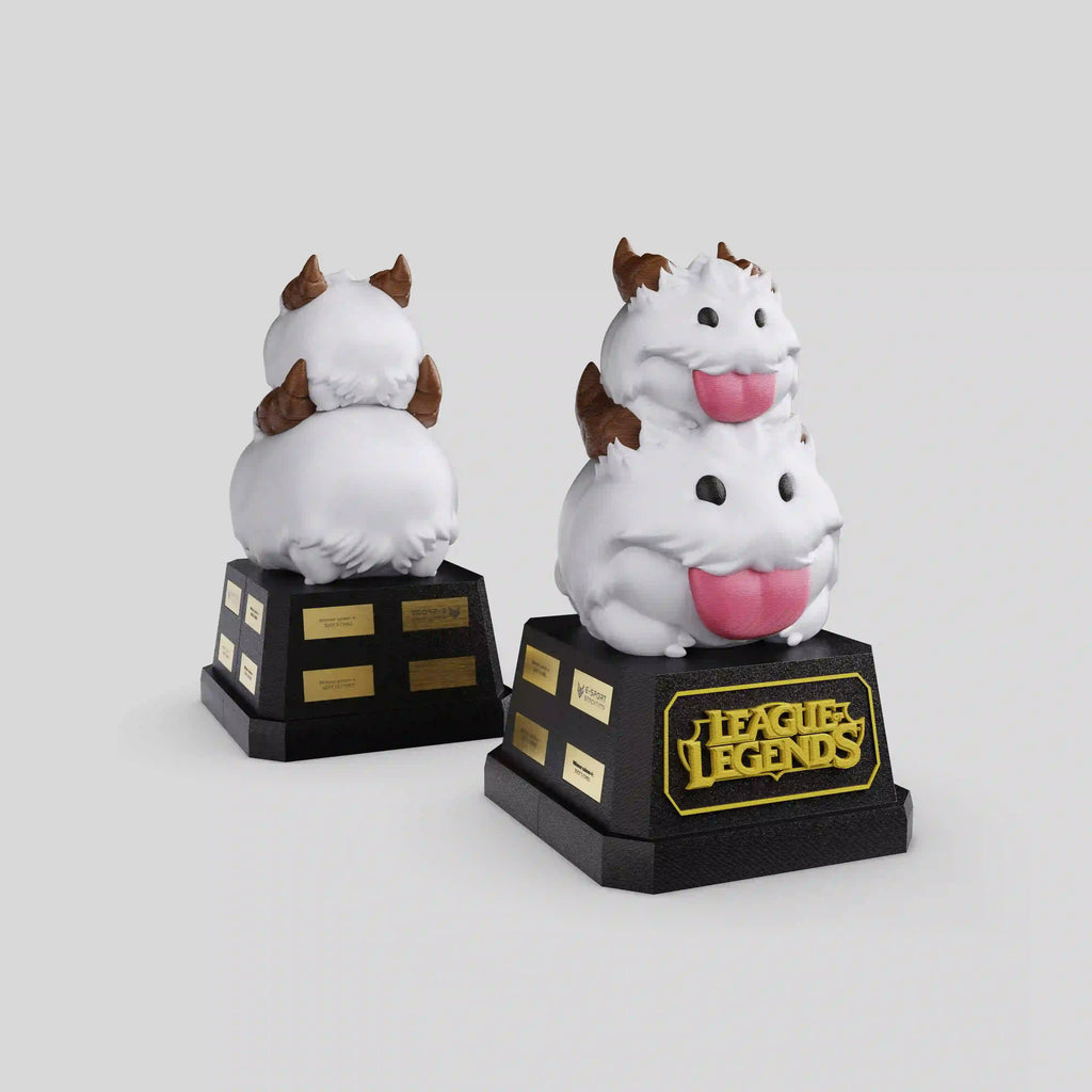 trophée en impression 3D à l'effigie de league of legends